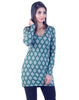 Green patterend long tunic