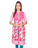 Pink Printed High Neck  with Front Slit Kurti from Joshuahs